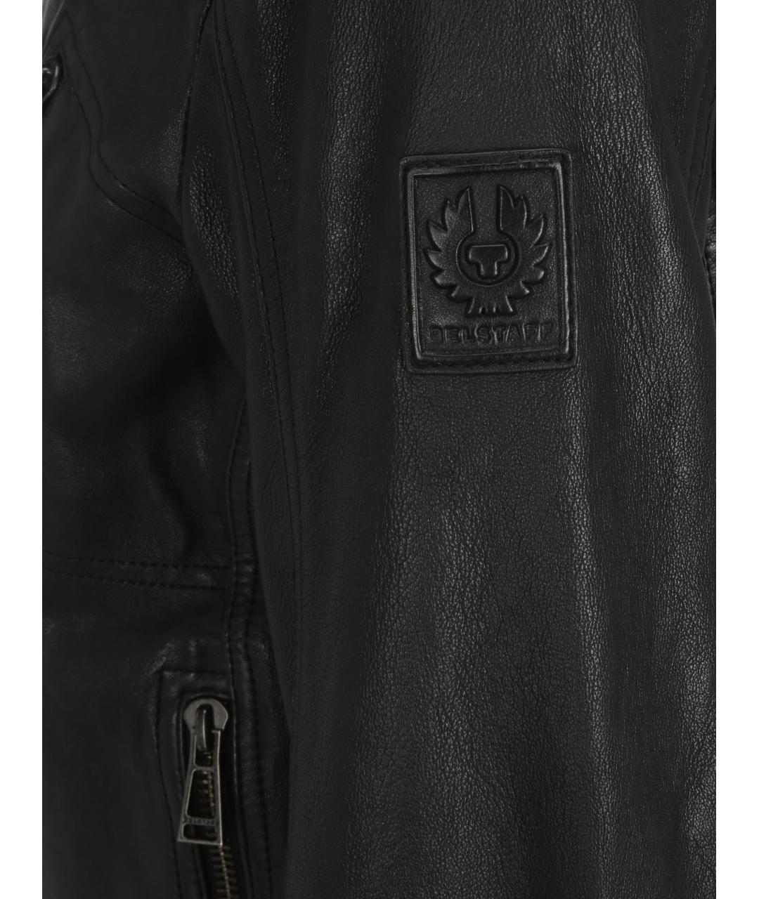BELSTAFF Черная кожаная куртка, фото 3
