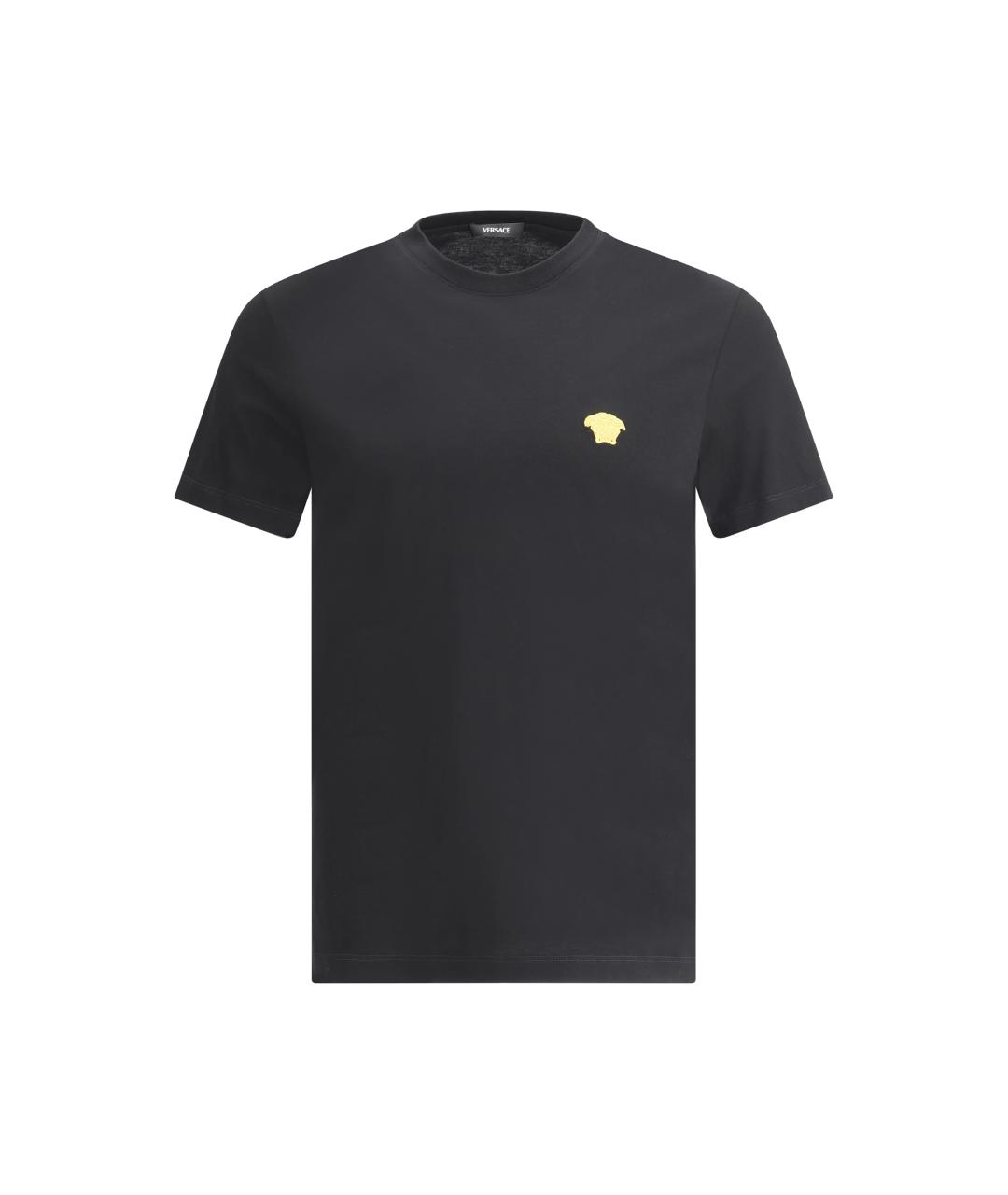 VERSACE Черная хлопковая футболка, фото 1