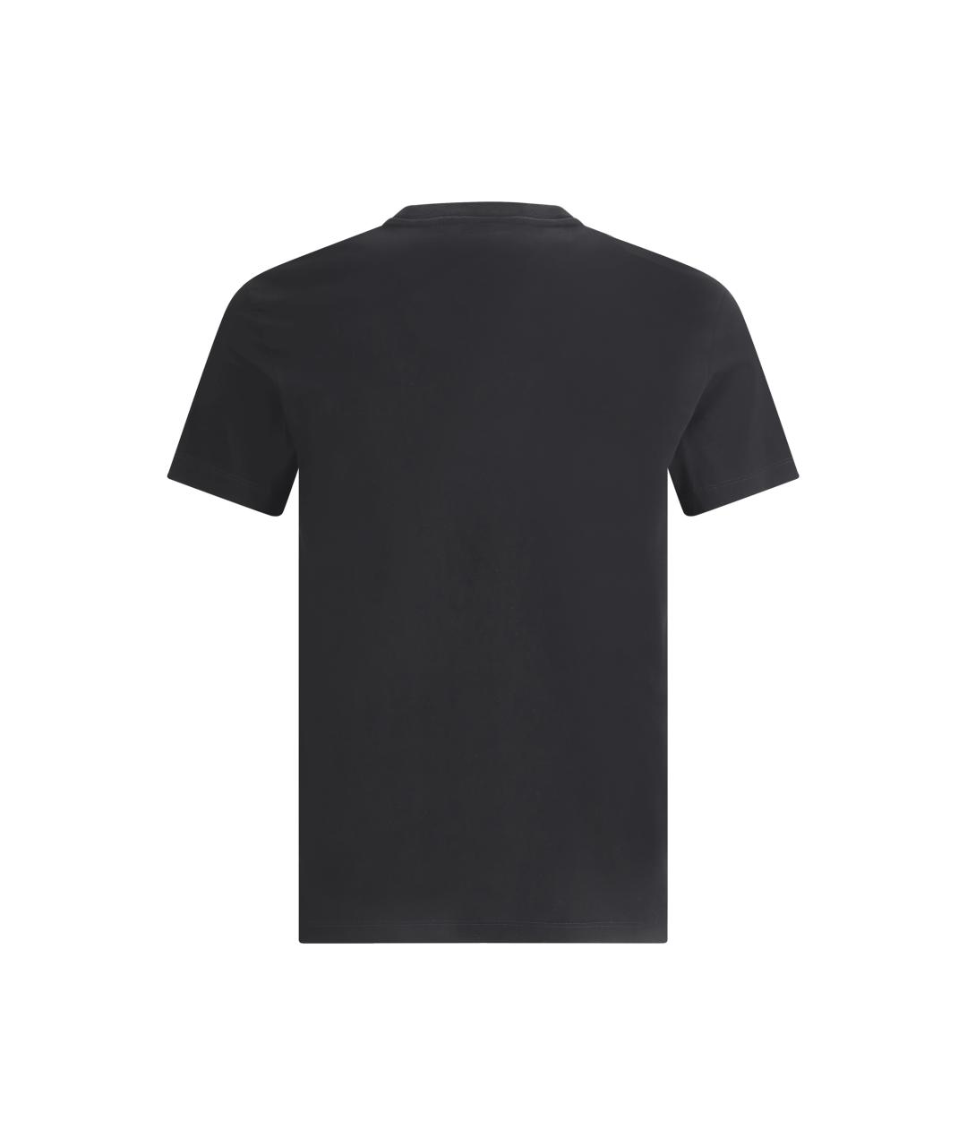 VERSACE Черная хлопковая футболка, фото 2