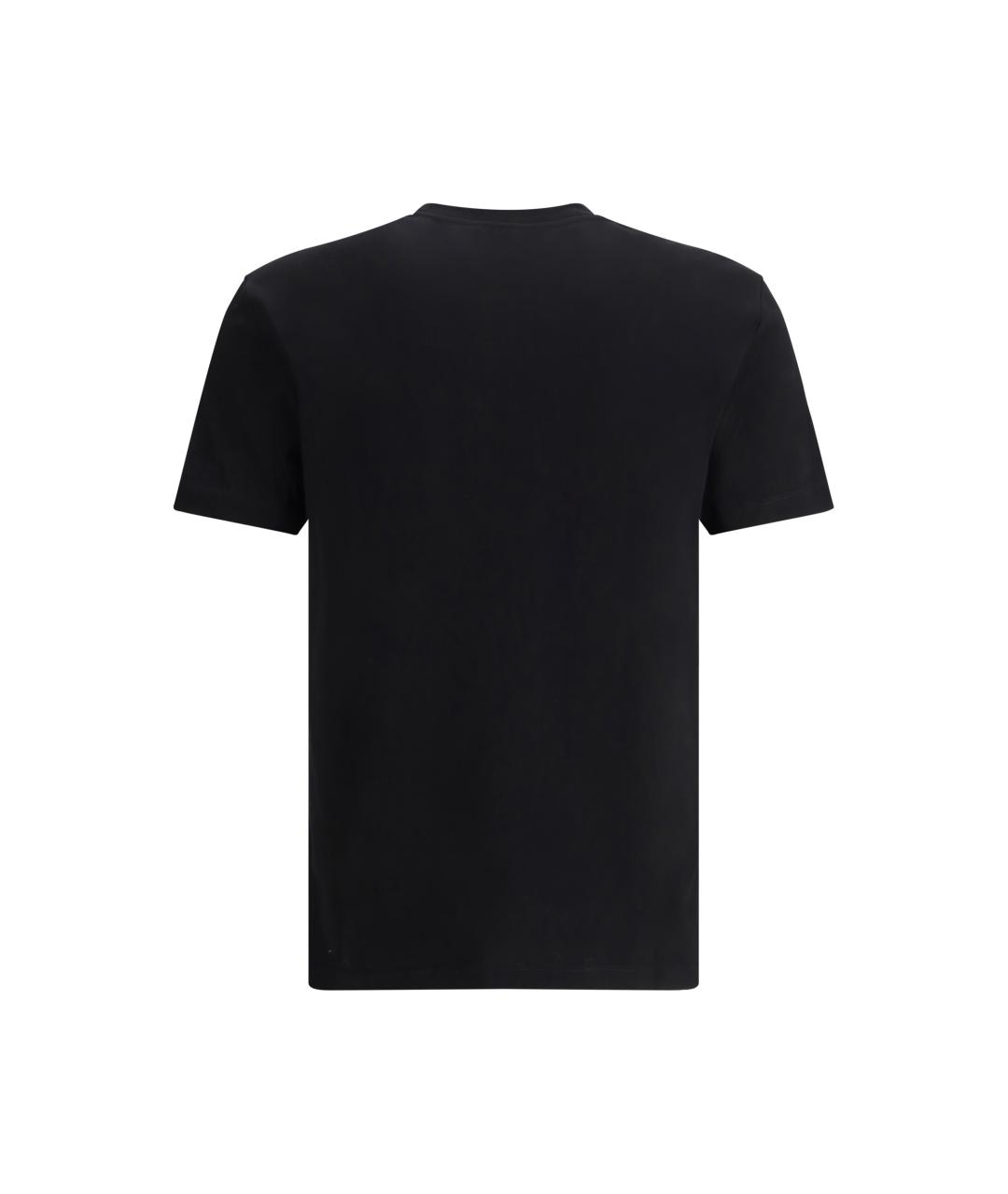 VERSACE Черная хлопковая футболка, фото 2