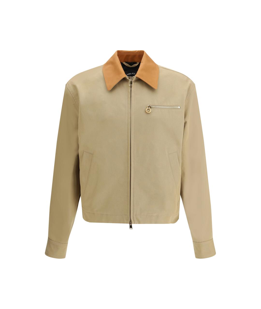 VERSACE Бежевая хлопковая куртка, фото 1