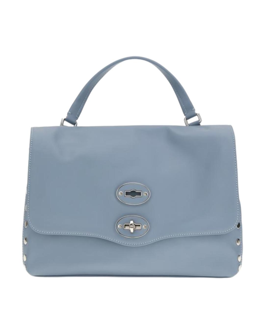 ZANELLATO Голубая кожаная сумка через плечо, фото 1