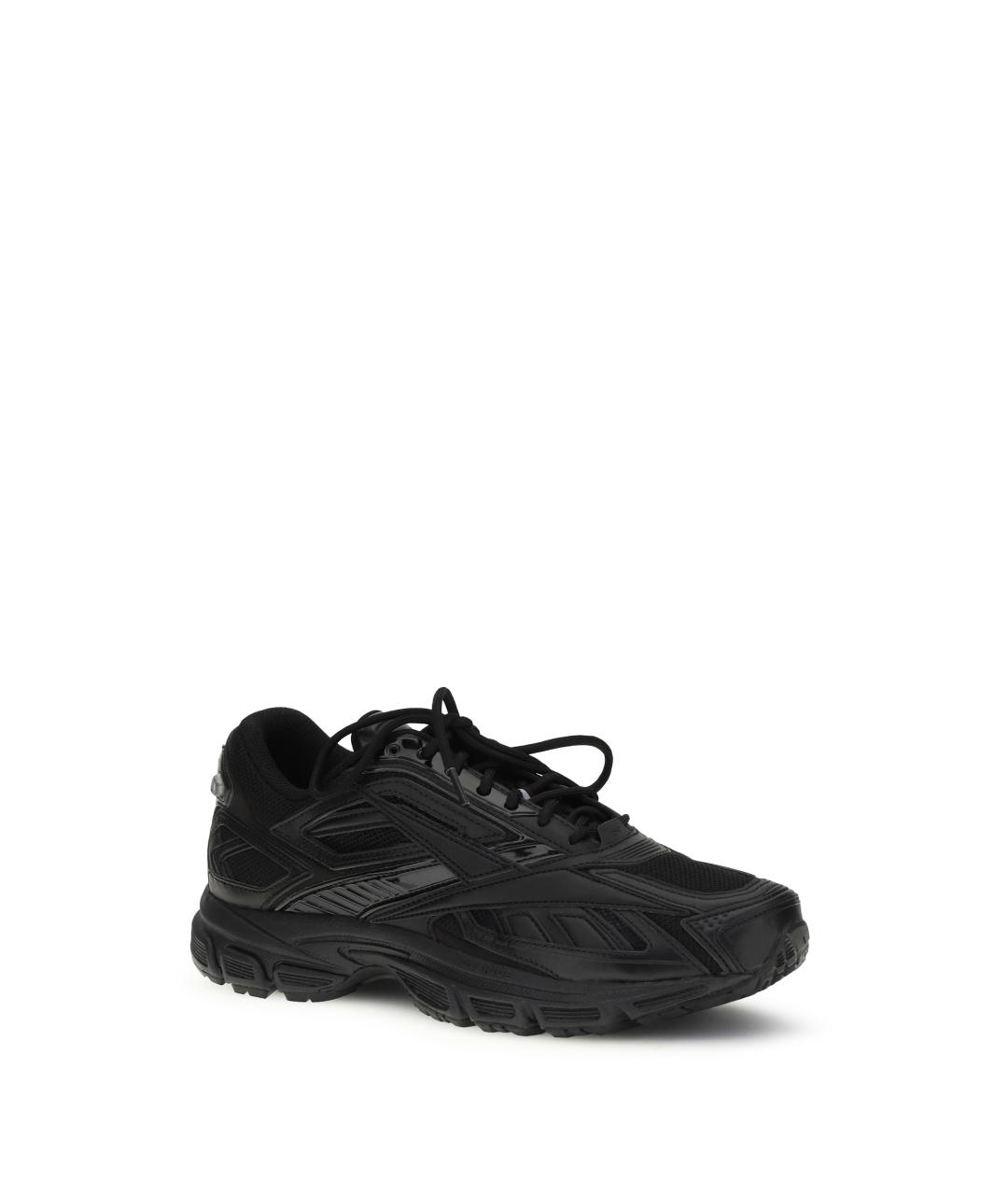 REEBOK Черные текстильные низкие кроссовки / кеды, фото 2