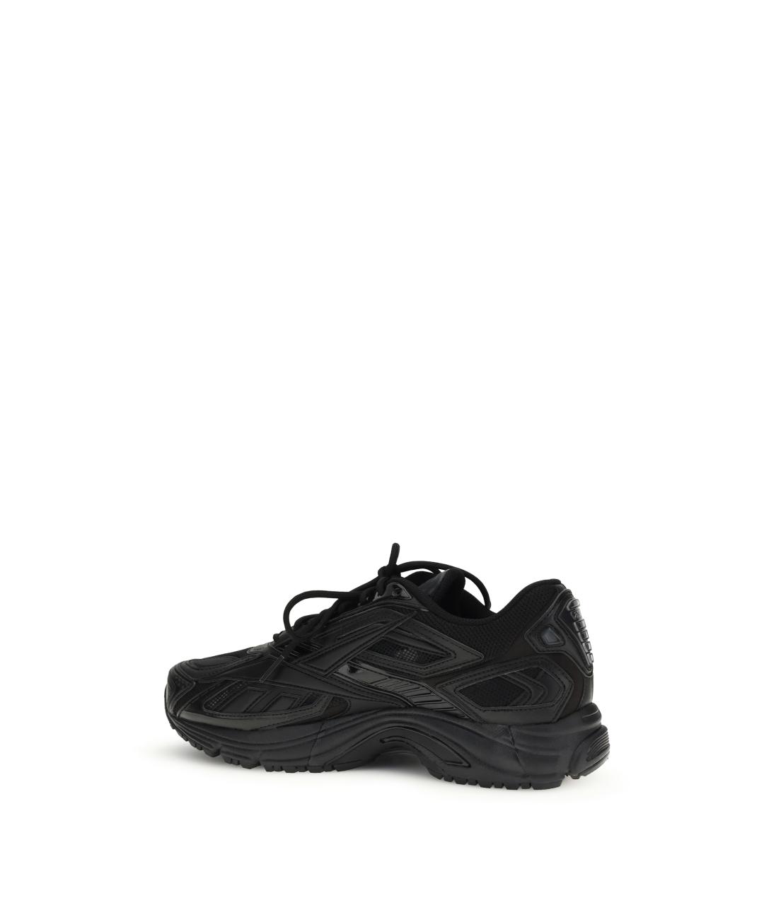 REEBOK Черные текстильные низкие кроссовки / кеды, фото 3