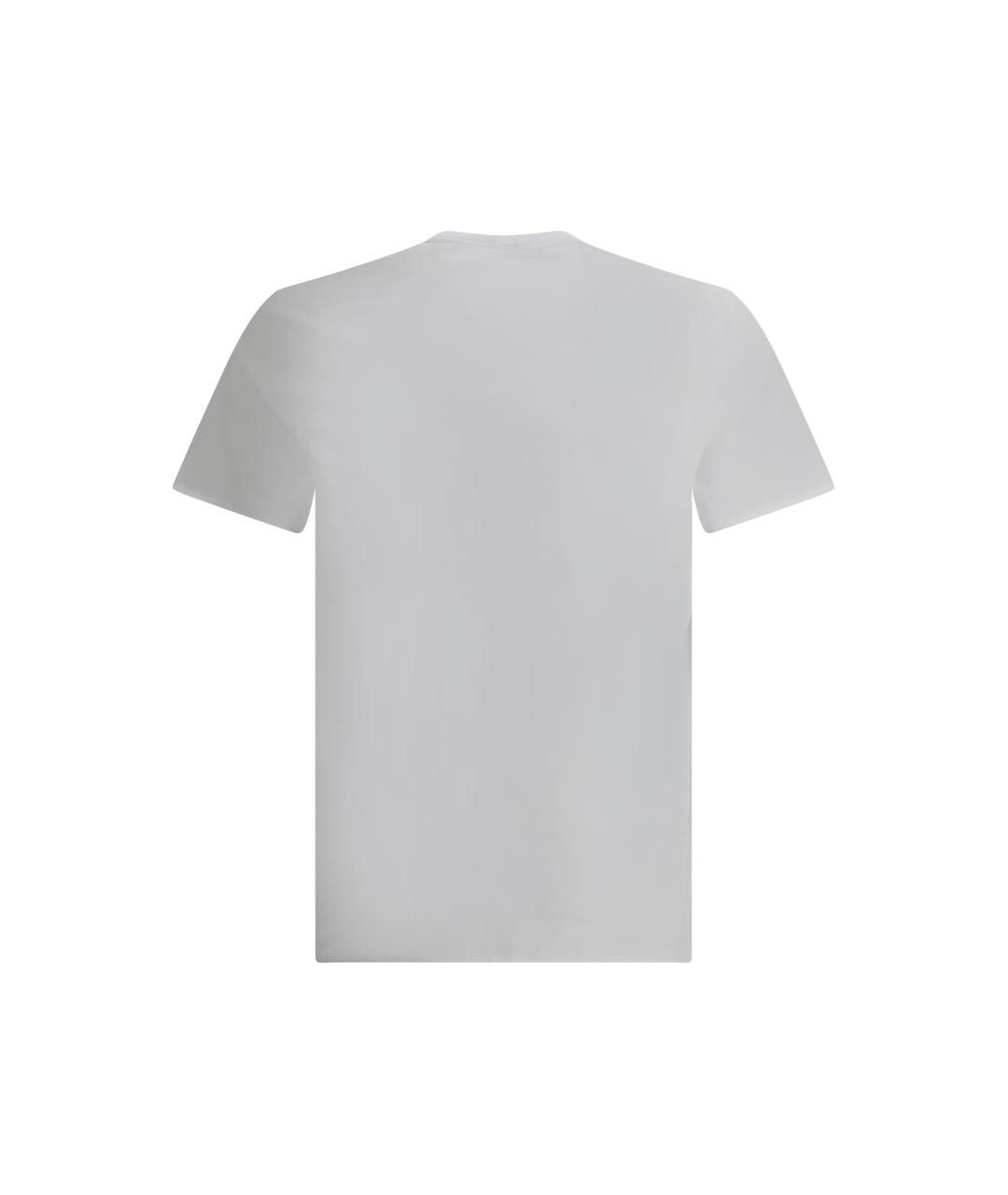 VERSACE Белая хлопковая футболка, фото 2