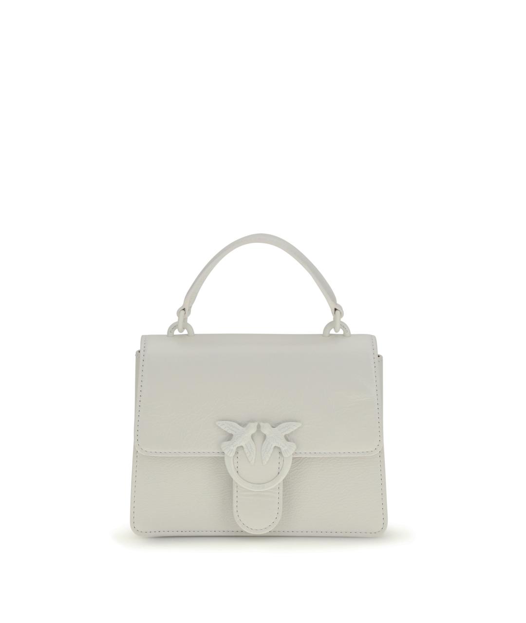 PINKO Белая кожаная сумка тоут, фото 1