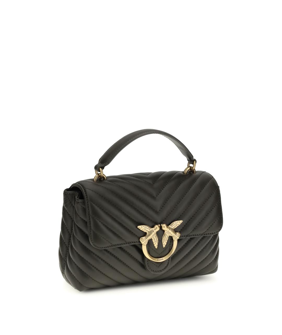 PINKO Зеленая кожаная сумка через плечо, фото 2