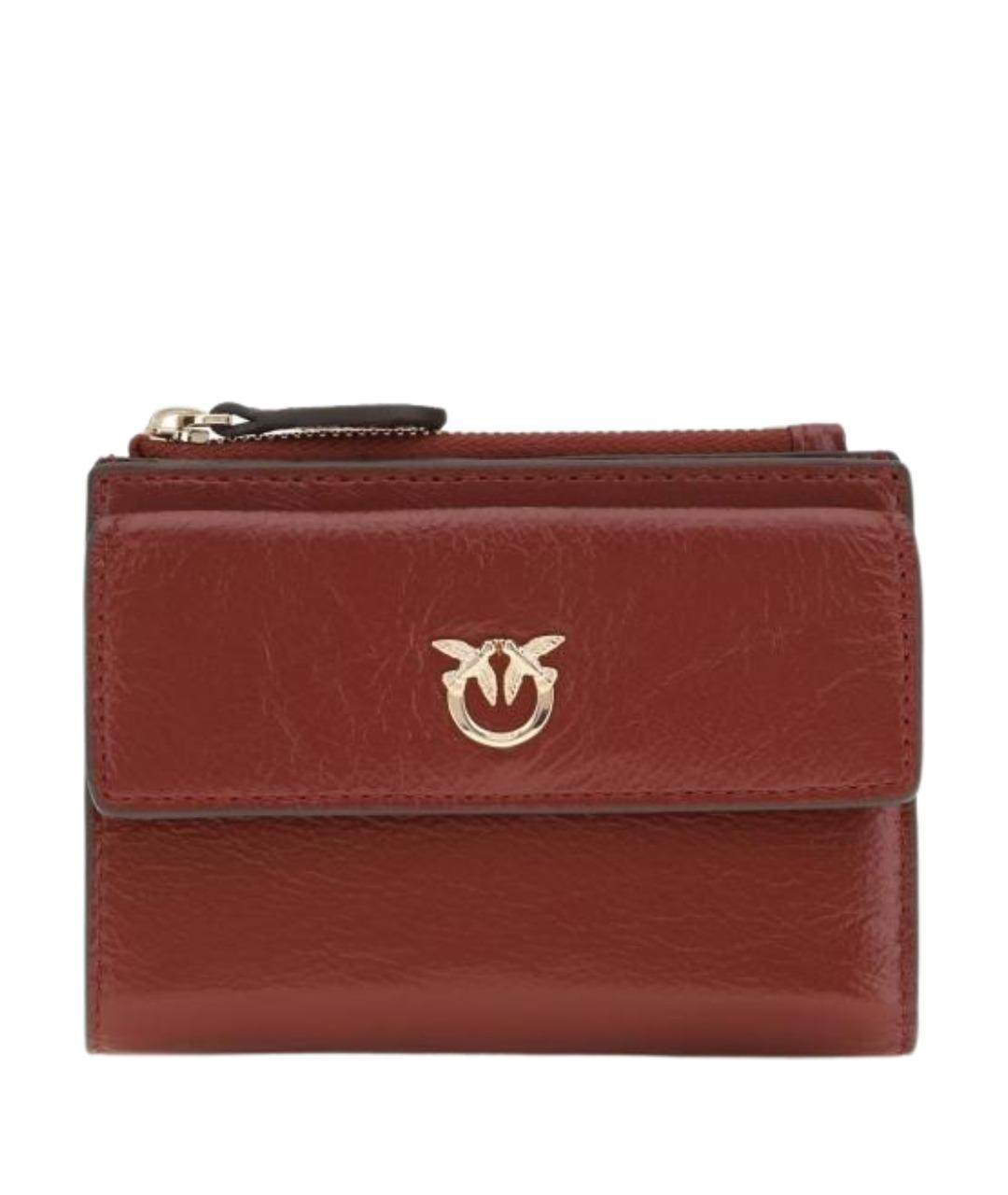 PINKO Коричневый кожаный кошелек, фото 1