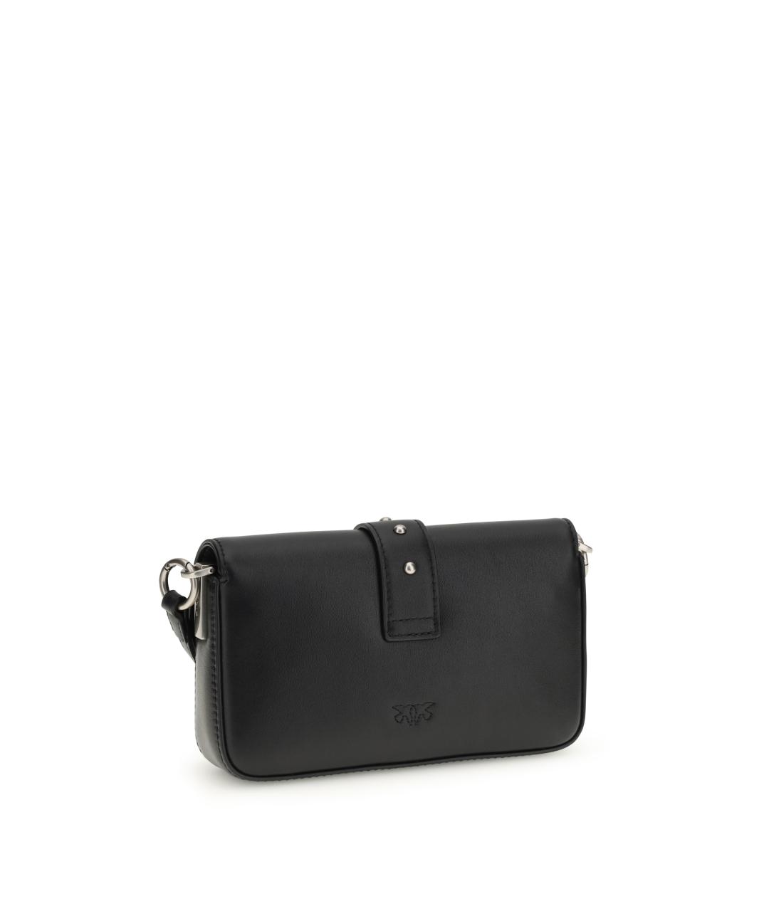 PINKO Черная кожаная сумка через плечо, фото 3