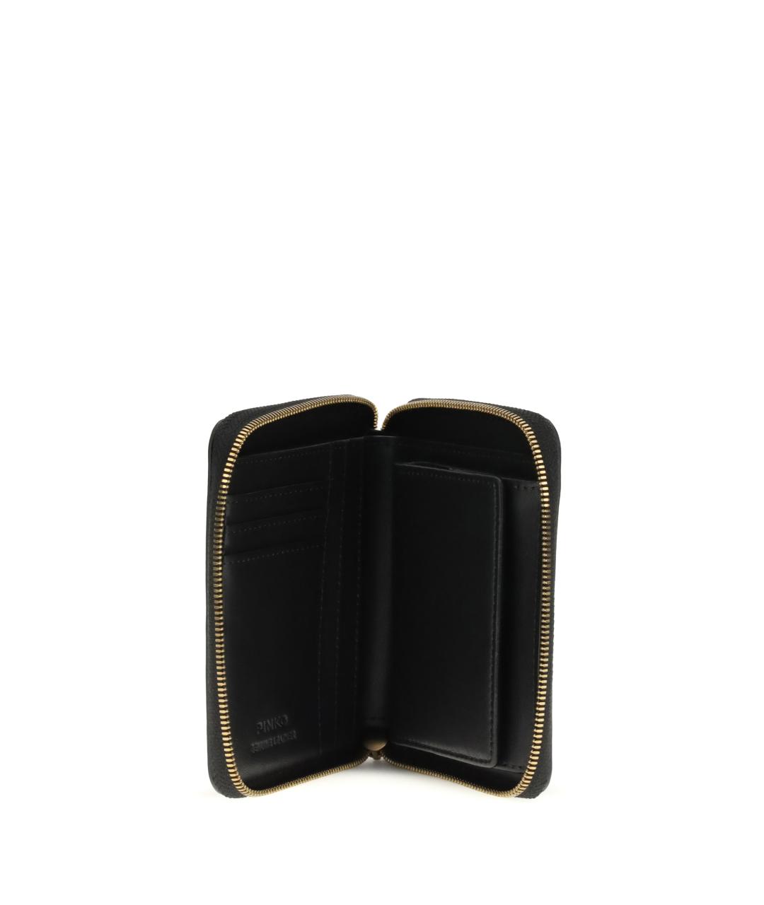 PINKO Черный кожаный кошелек, фото 3