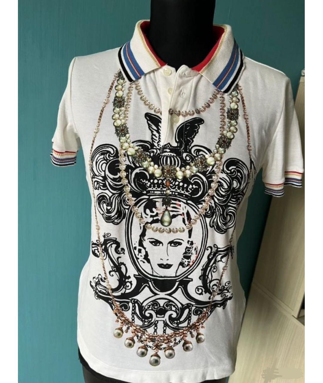 JUST CAVALLI Белая хлопковая футболка, фото 9