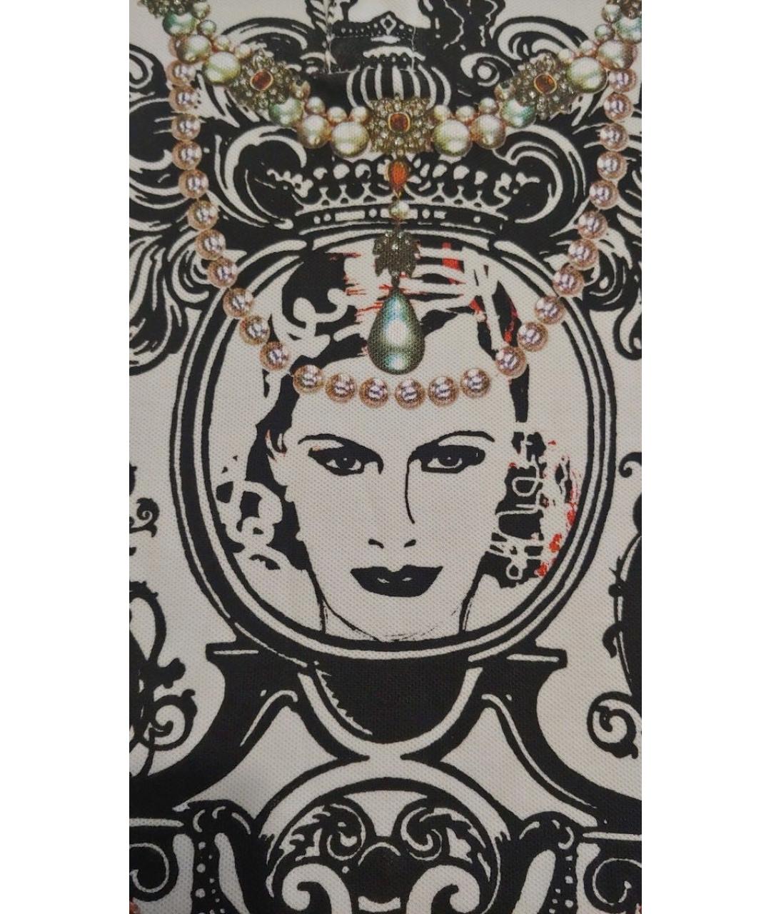 JUST CAVALLI Белая хлопковая футболка, фото 3