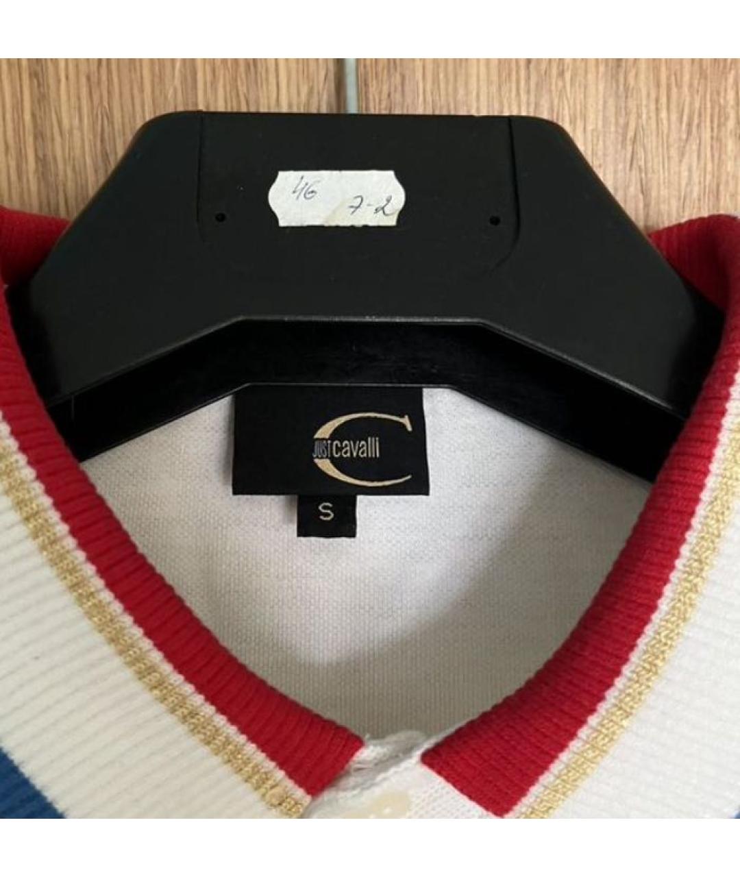 JUST CAVALLI Белая хлопковая футболка, фото 6