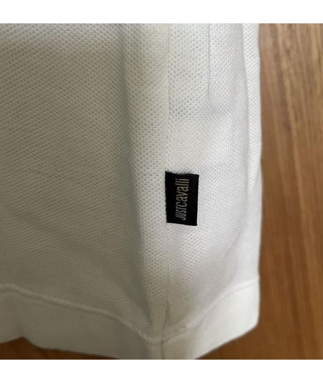 JUST CAVALLI Белая хлопковая футболка, фото 5
