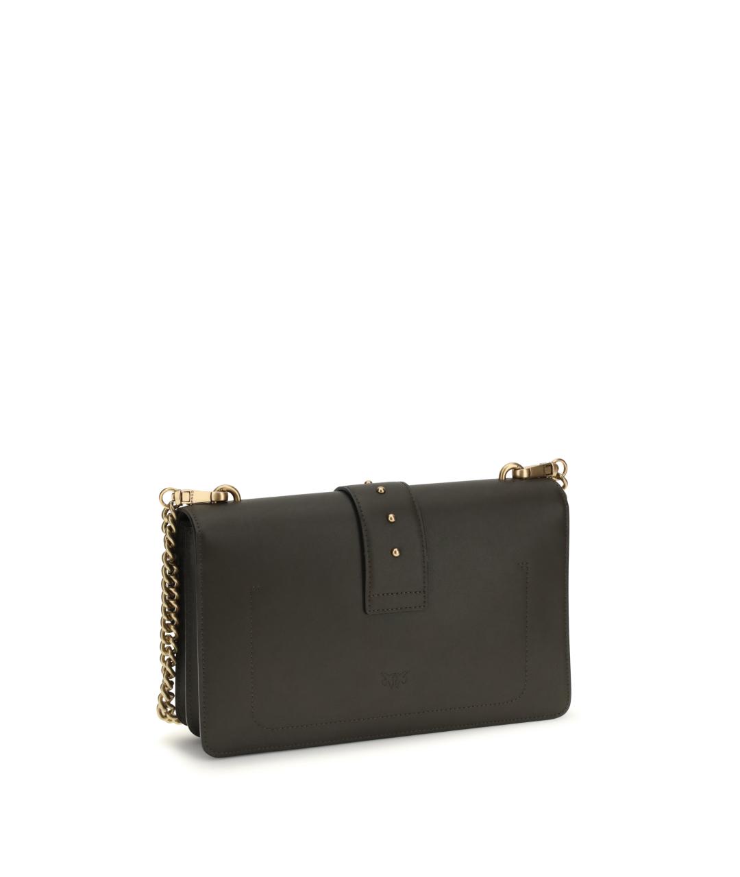 PINKO Зеленая кожаная сумка через плечо, фото 3