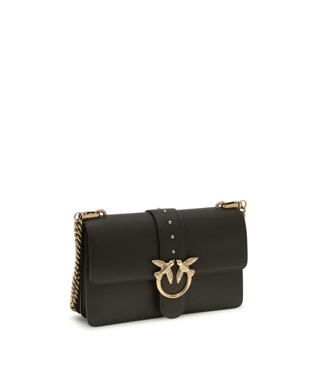 PINKO Зеленая кожаная сумка через плечо, фото 2