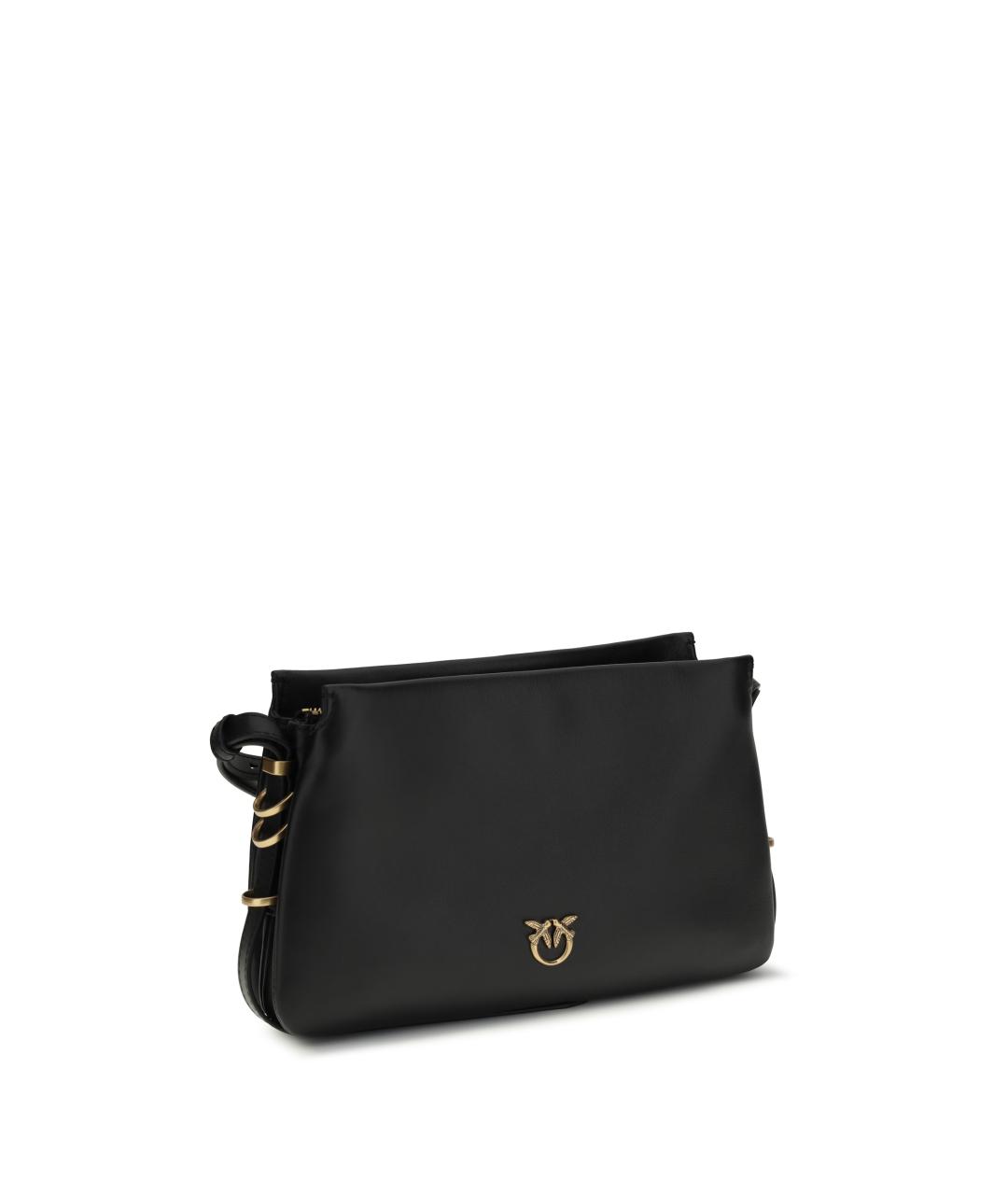 PINKO Черная кожаная сумка через плечо, фото 2
