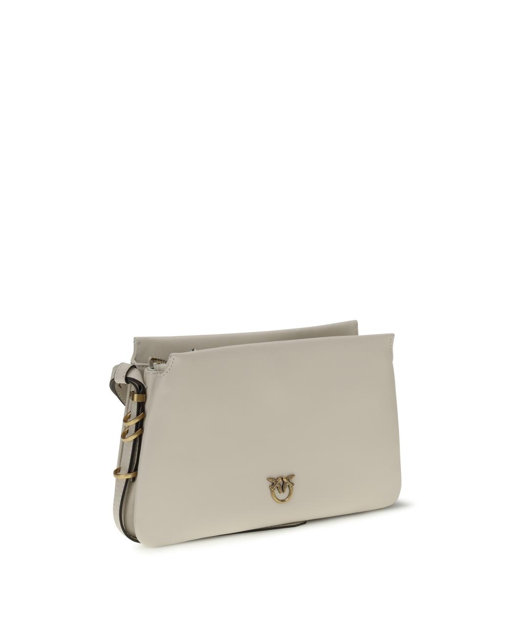 PINKO Белая кожаная сумка через плечо, фото 2