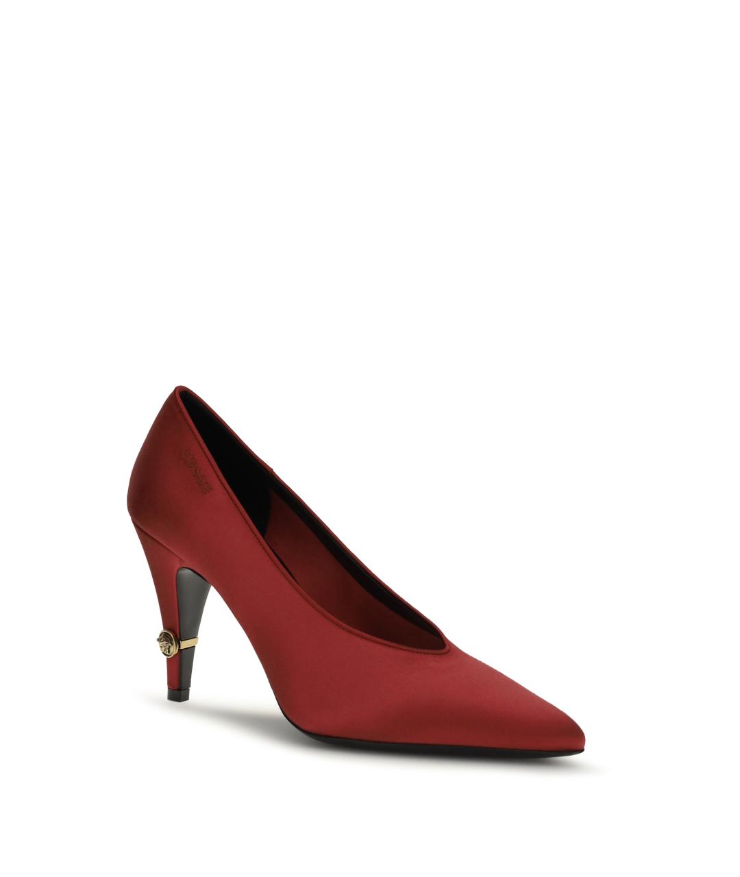 VERSACE Красные текстильные туфли, фото 2