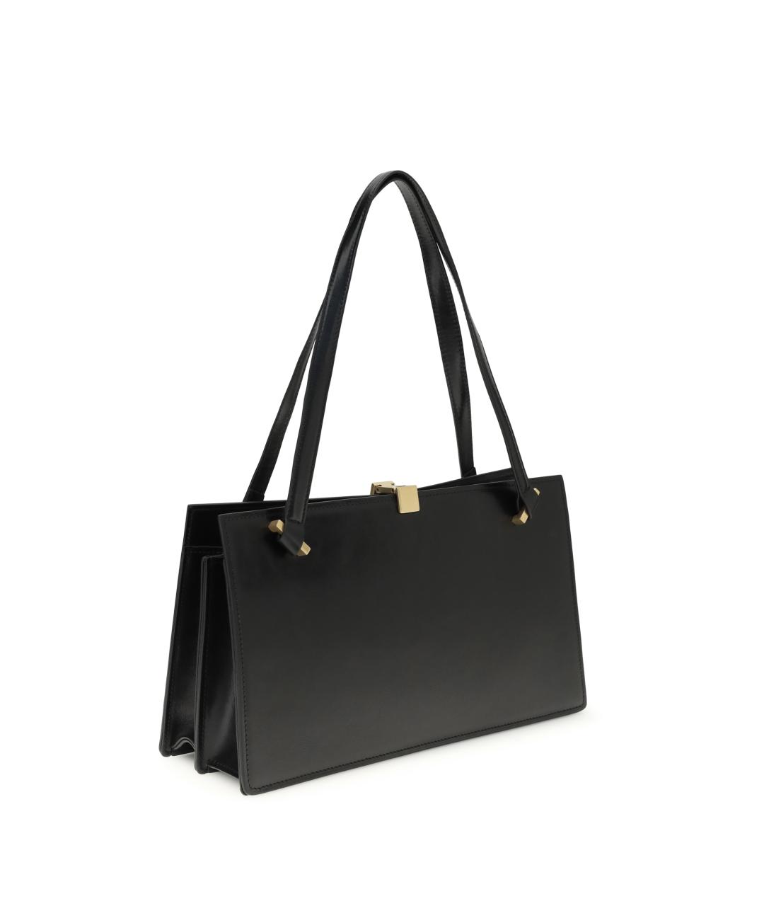 VERSACE Черная кожаная сумка через плечо, фото 3