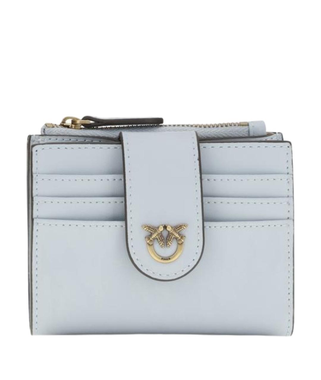 PINKO Голубой кожаный кошелек, фото 1