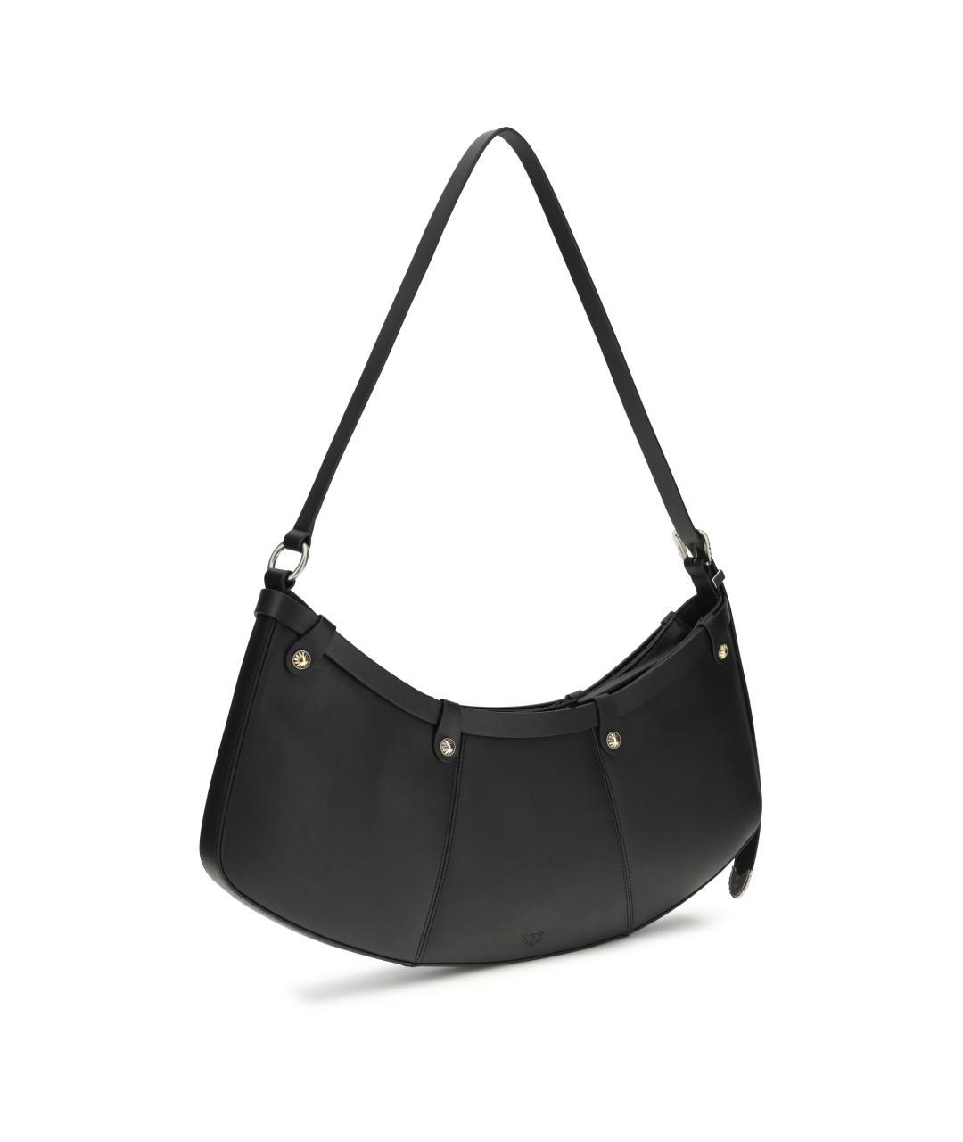 PINKO Черная кожаная сумка через плечо, фото 3