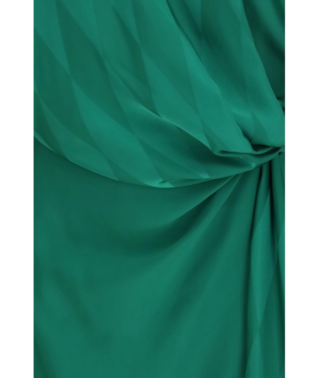 VERSACE Зеленые шелковое вечернее платье, фото 3