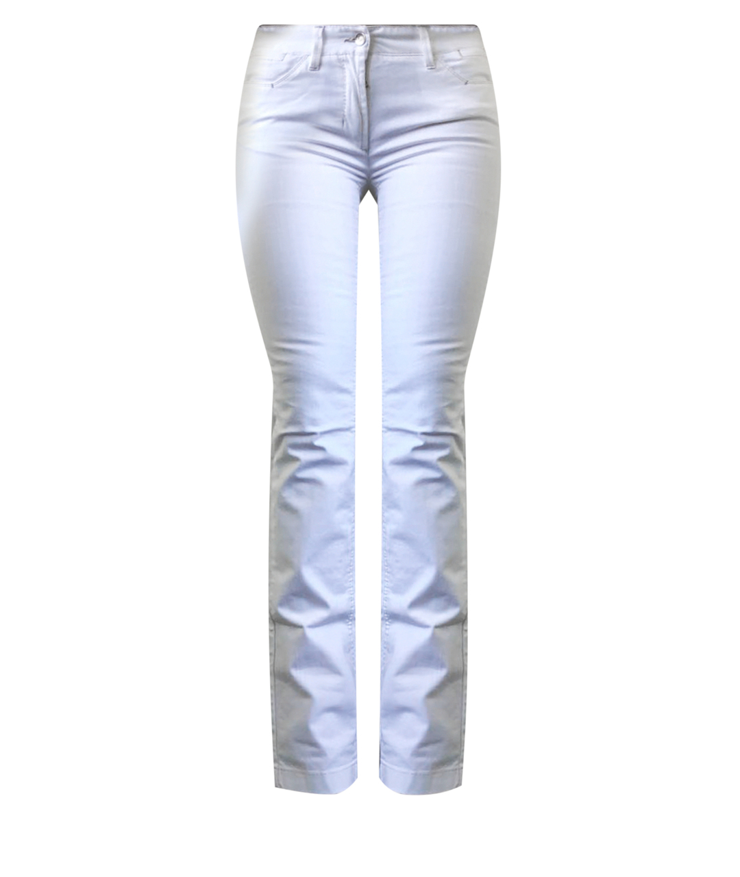 DOLCE&GABBANA Белые хлопко-эластановые джинсы клеш, фото 1