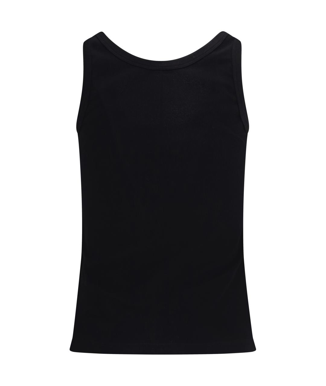 VERSACE Черная хлопко-эластановая майка, фото 2