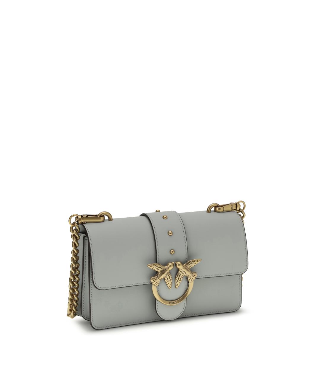 PINKO Голубая кожаная сумка через плечо, фото 2