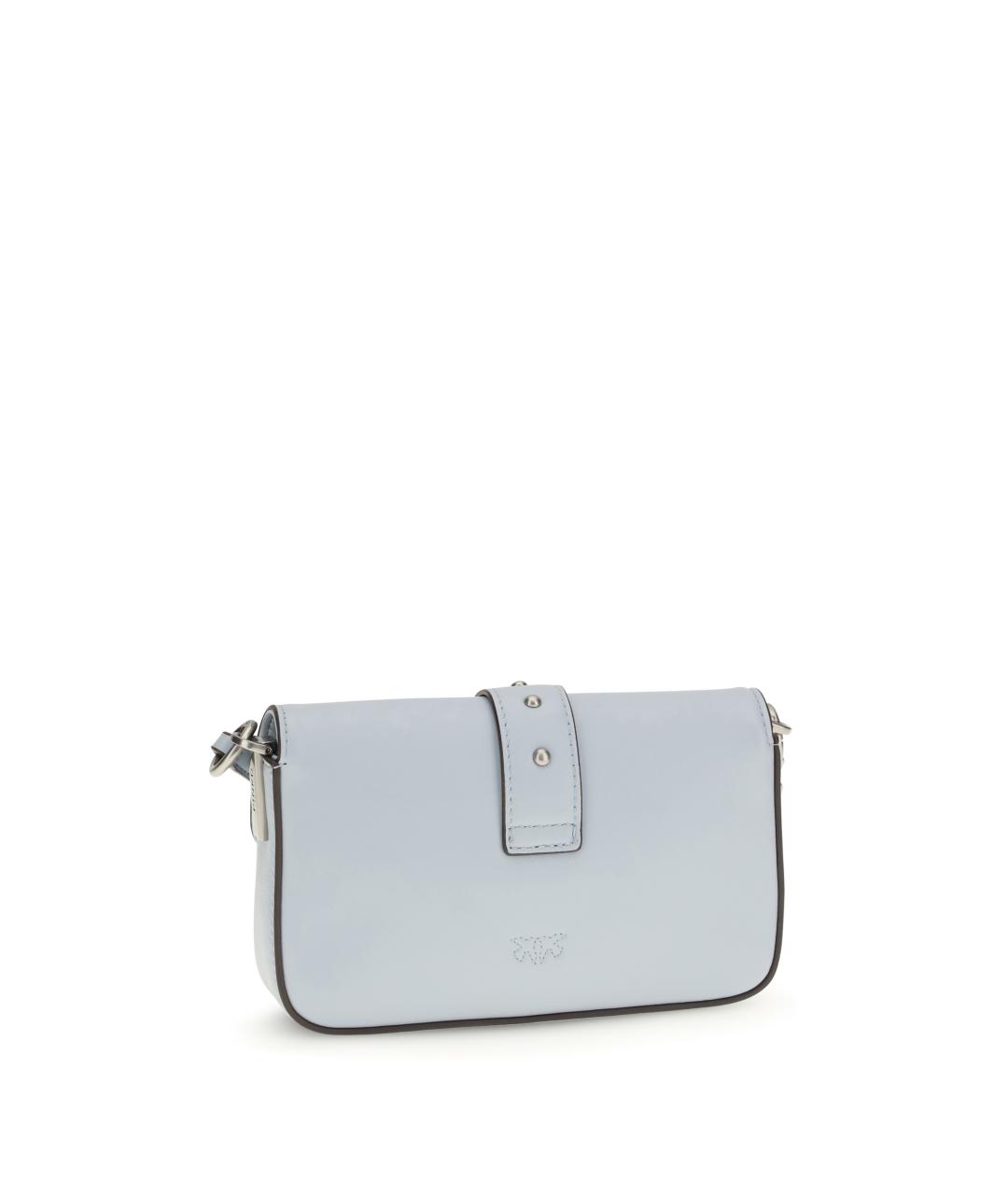 PINKO Голубая кожаная сумка через плечо, фото 3