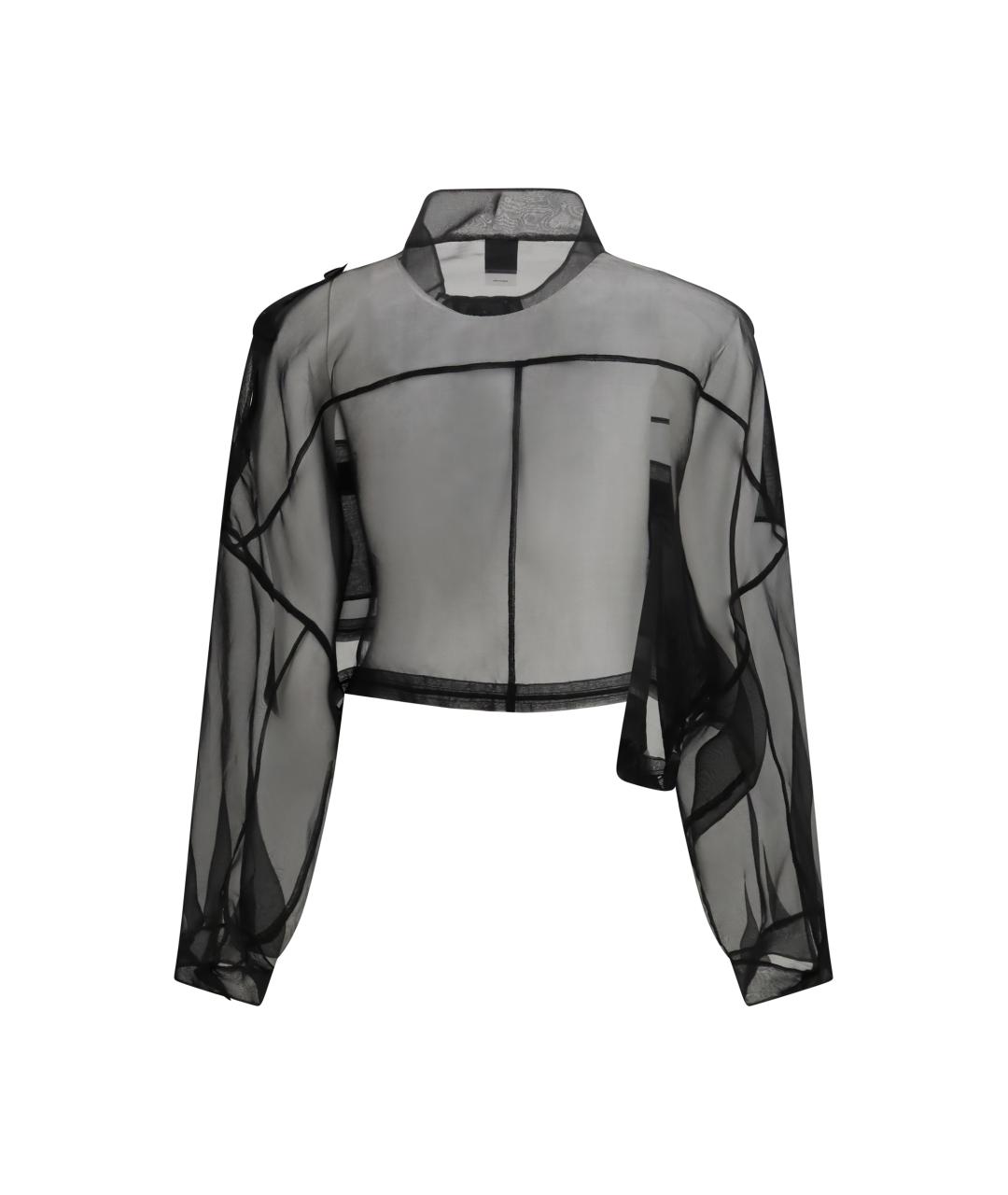 PINKO Черный шелковый жакет/пиджак, фото 2