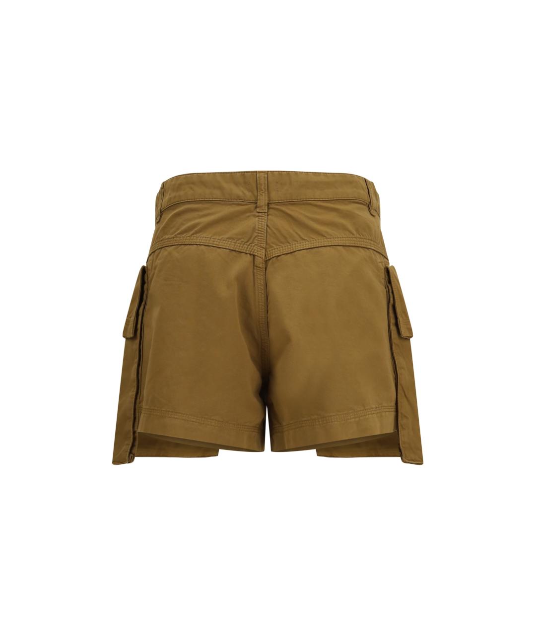 PINKO Коричневые хлопковые шорты, фото 2