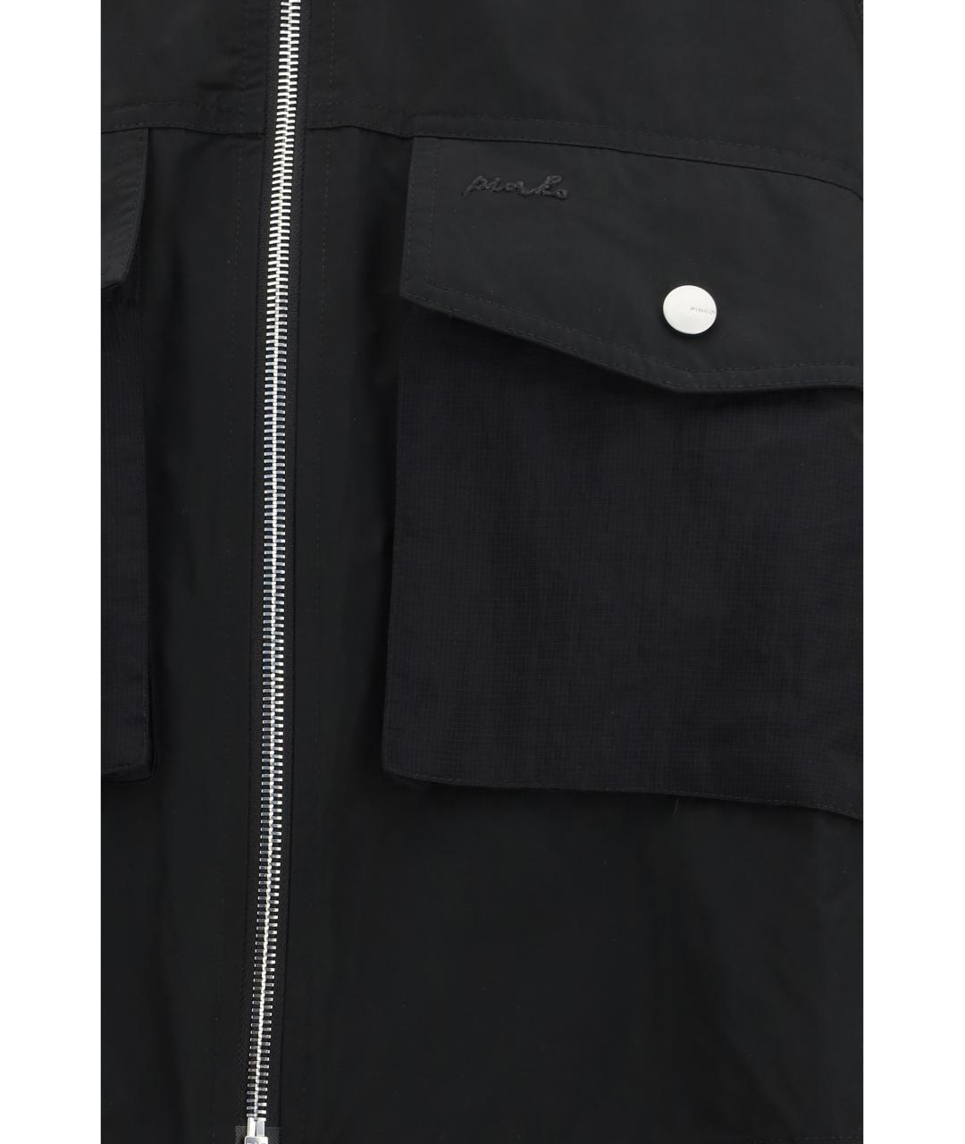 PINKO Черная полиэстеровая куртка, фото 3