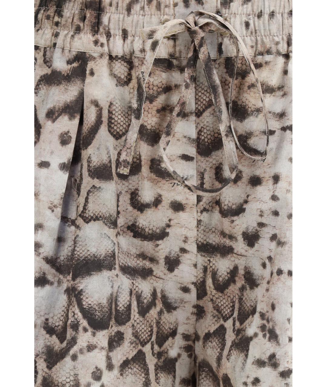 PINKO Бежевые хлопковые прямые брюки, фото 3