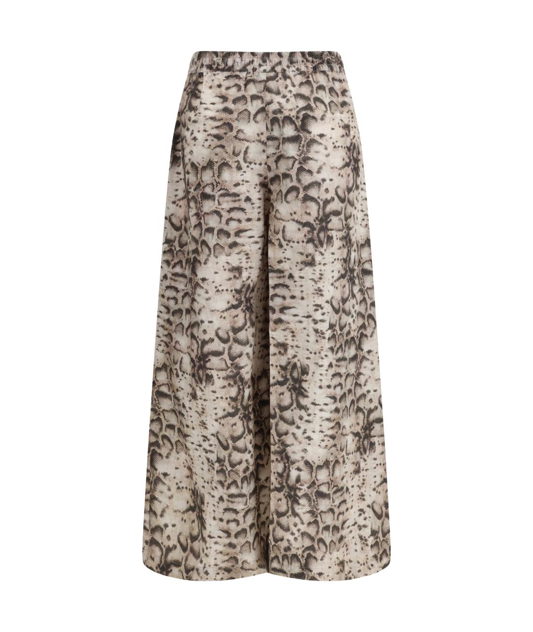 PINKO Бежевые хлопковые прямые брюки, фото 2