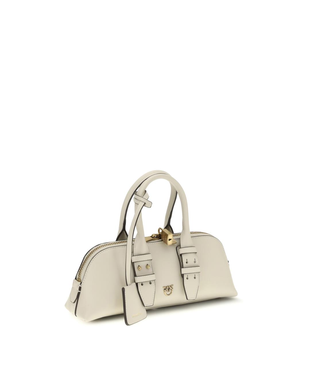 PINKO Белая кожаная сумка тоут, фото 2