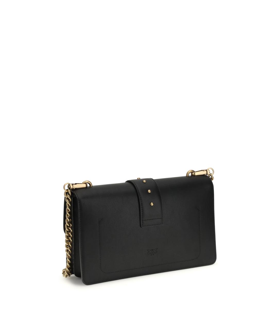 PINKO Черная кожаная сумка через плечо, фото 3