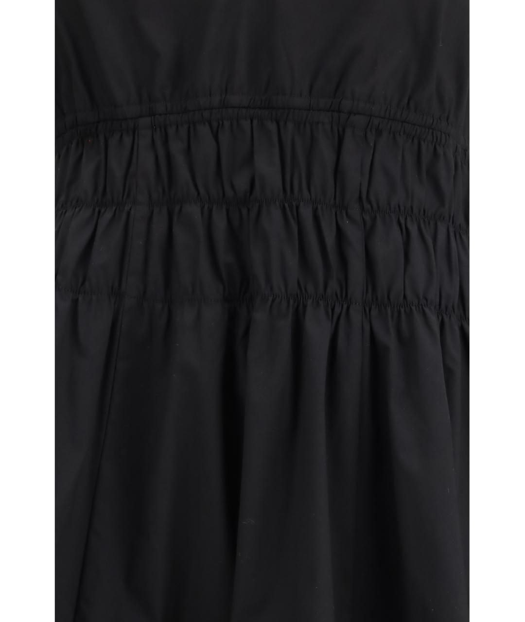 PINKO Черное хлопковое повседневное платье, фото 3