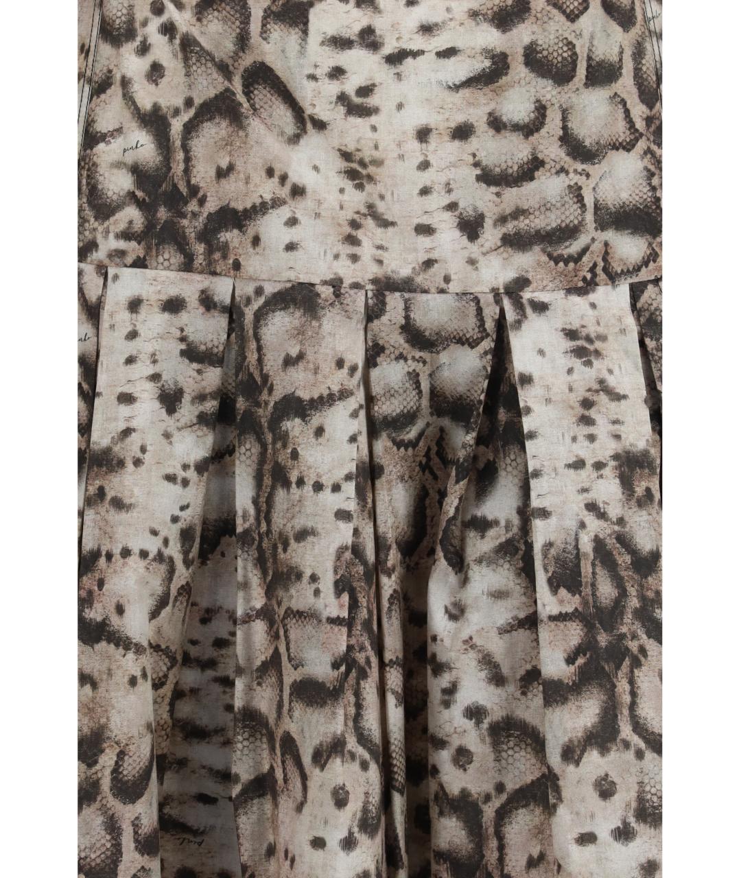 PINKO Мульти хлопковое повседневное платье, фото 3