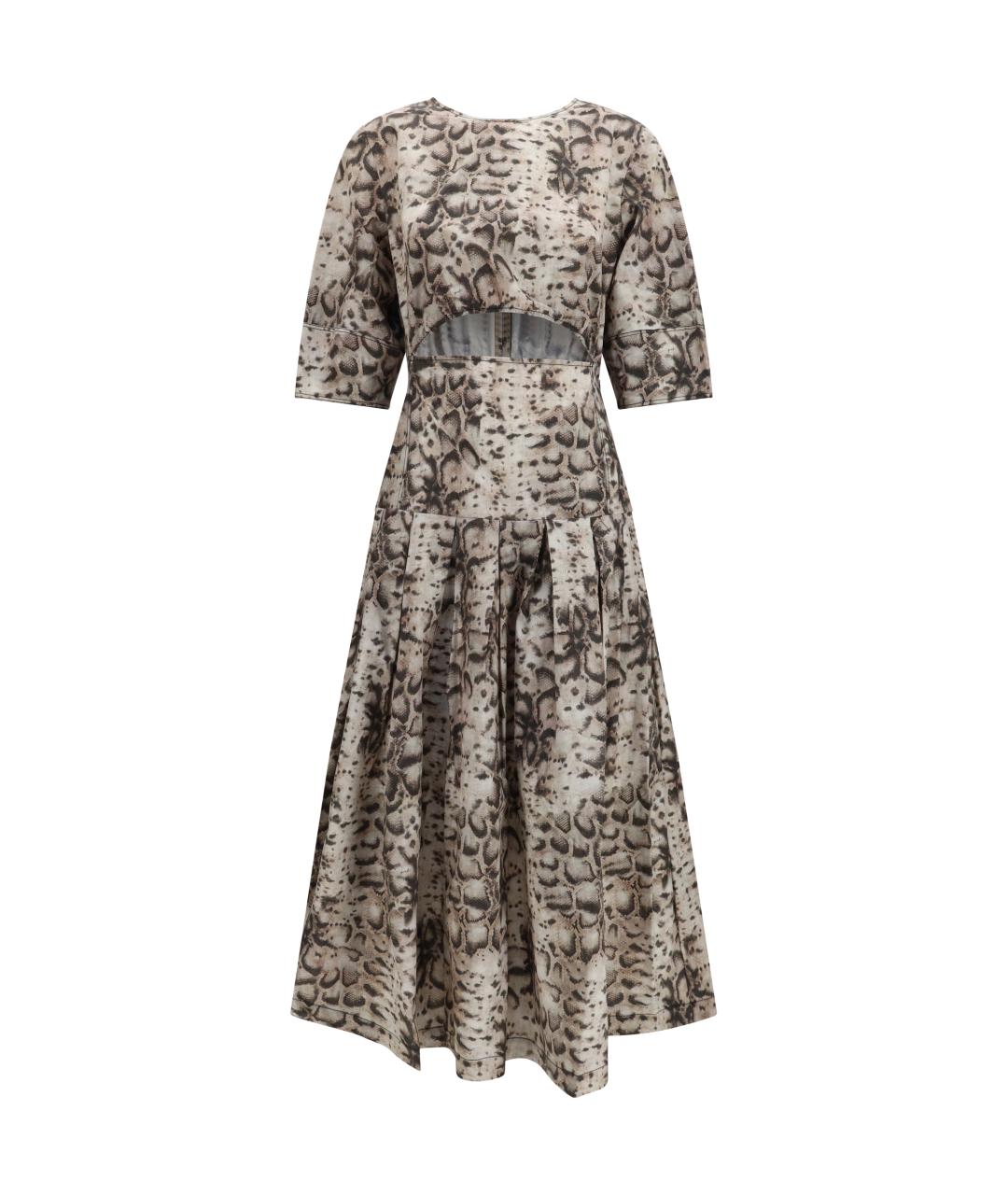 PINKO Мульти хлопковое повседневное платье, фото 1