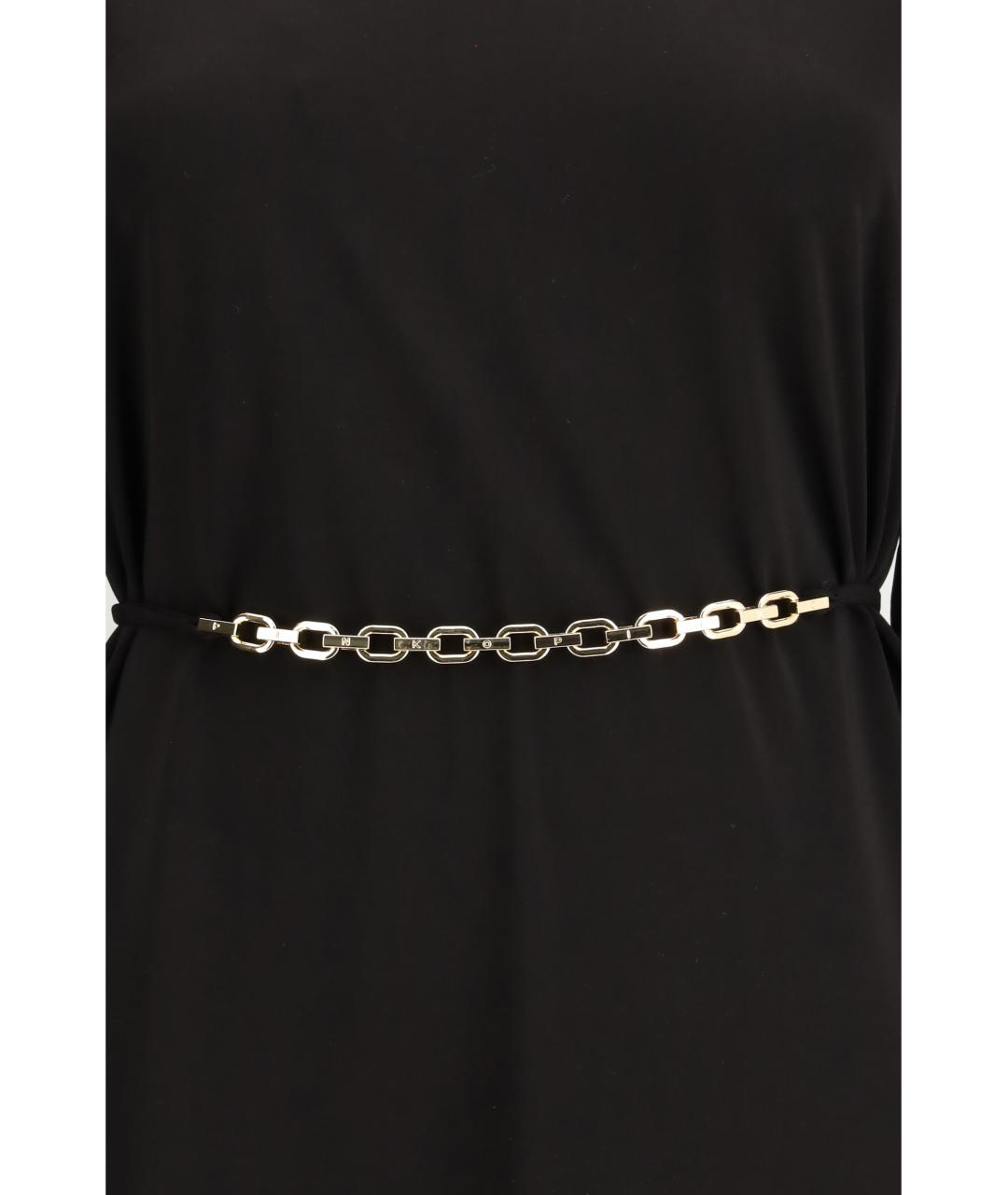 PINKO Черное ацетатное повседневное платье, фото 3