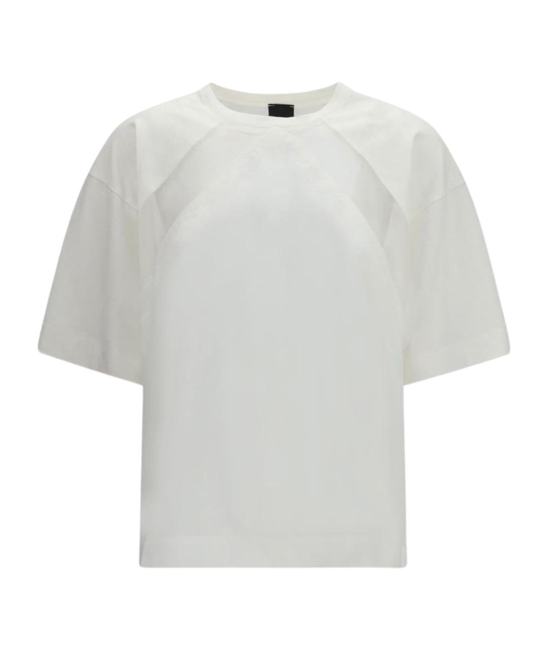 PINKO Белая хлопковая футболка, фото 1
