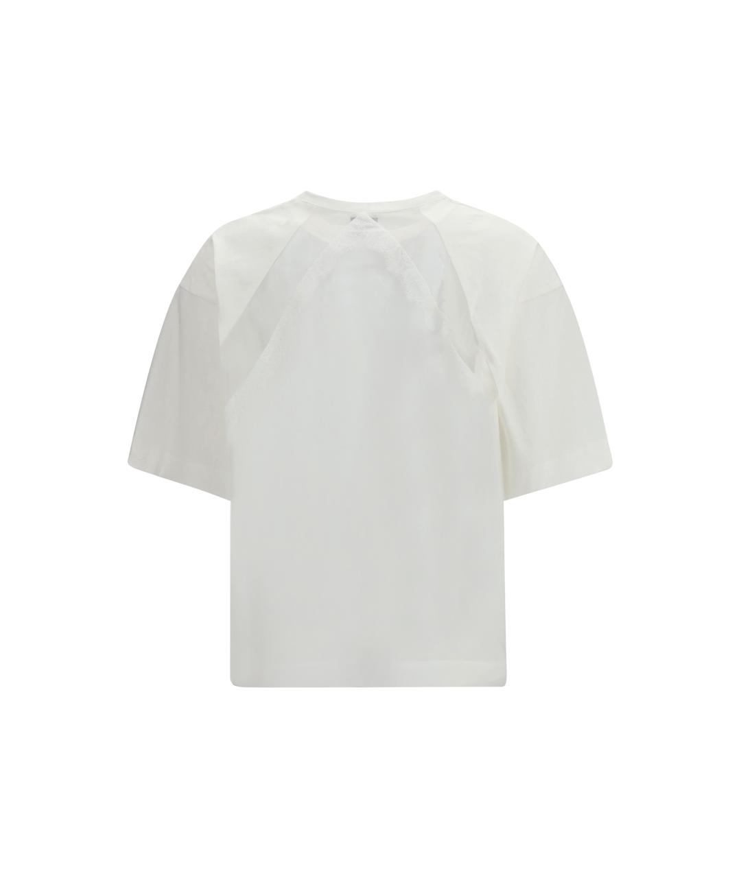 PINKO Белая хлопковая футболка, фото 2