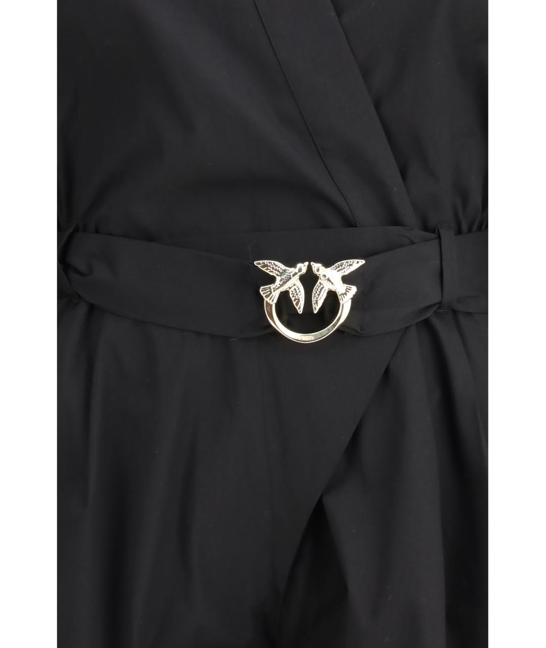 PINKO Черный хлопковый комбинезон, фото 3