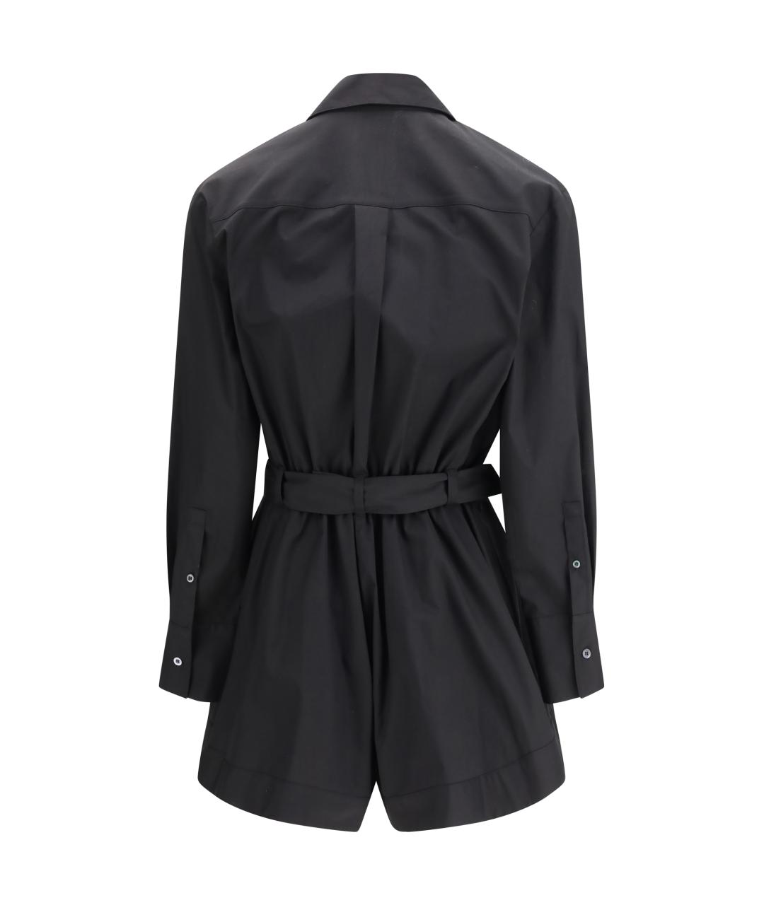 PINKO Черный хлопковый комбинезон, фото 2