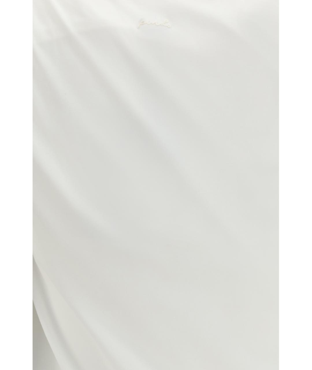 PINKO Белая хлопко-эластановая майка, фото 3