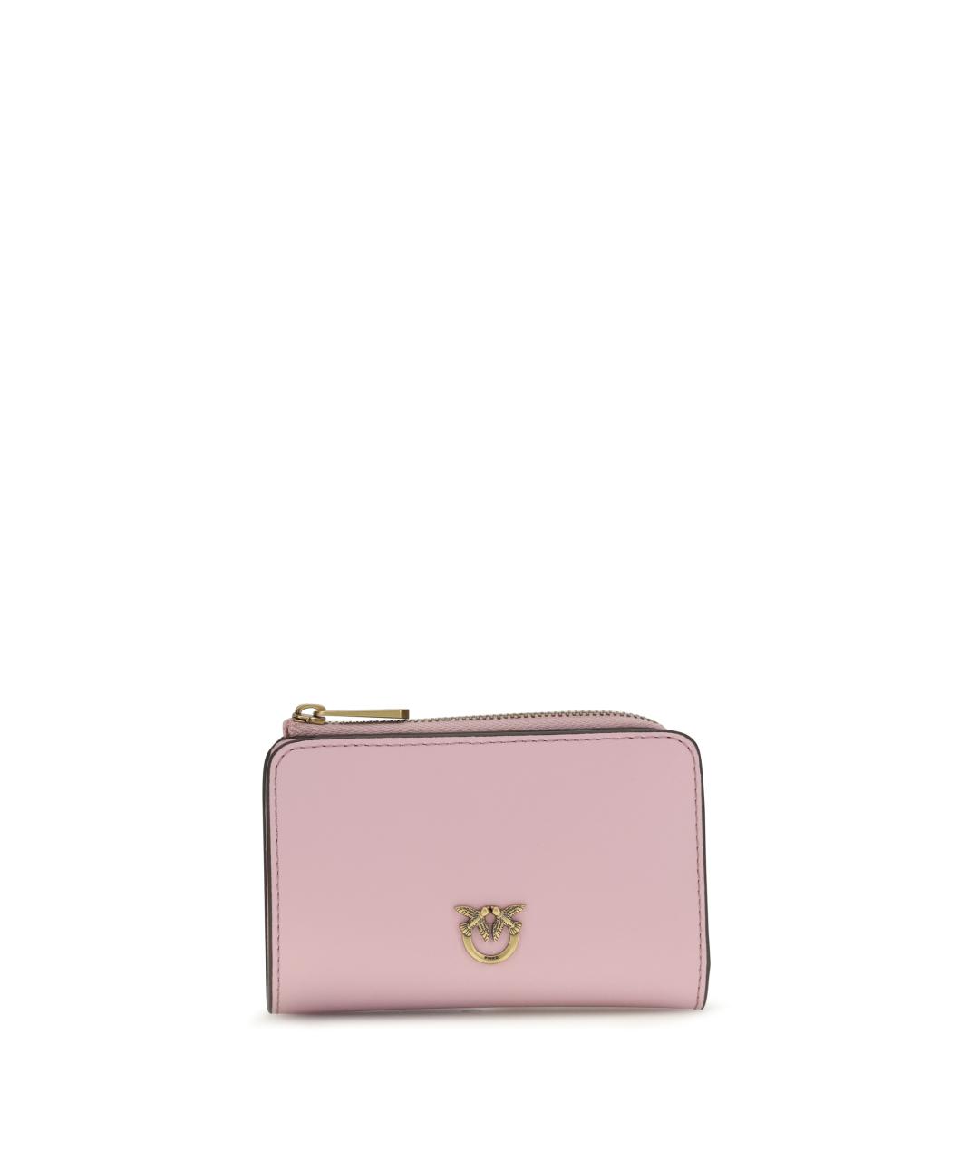 PINKO Розовый кожаный кошелек, фото 1
