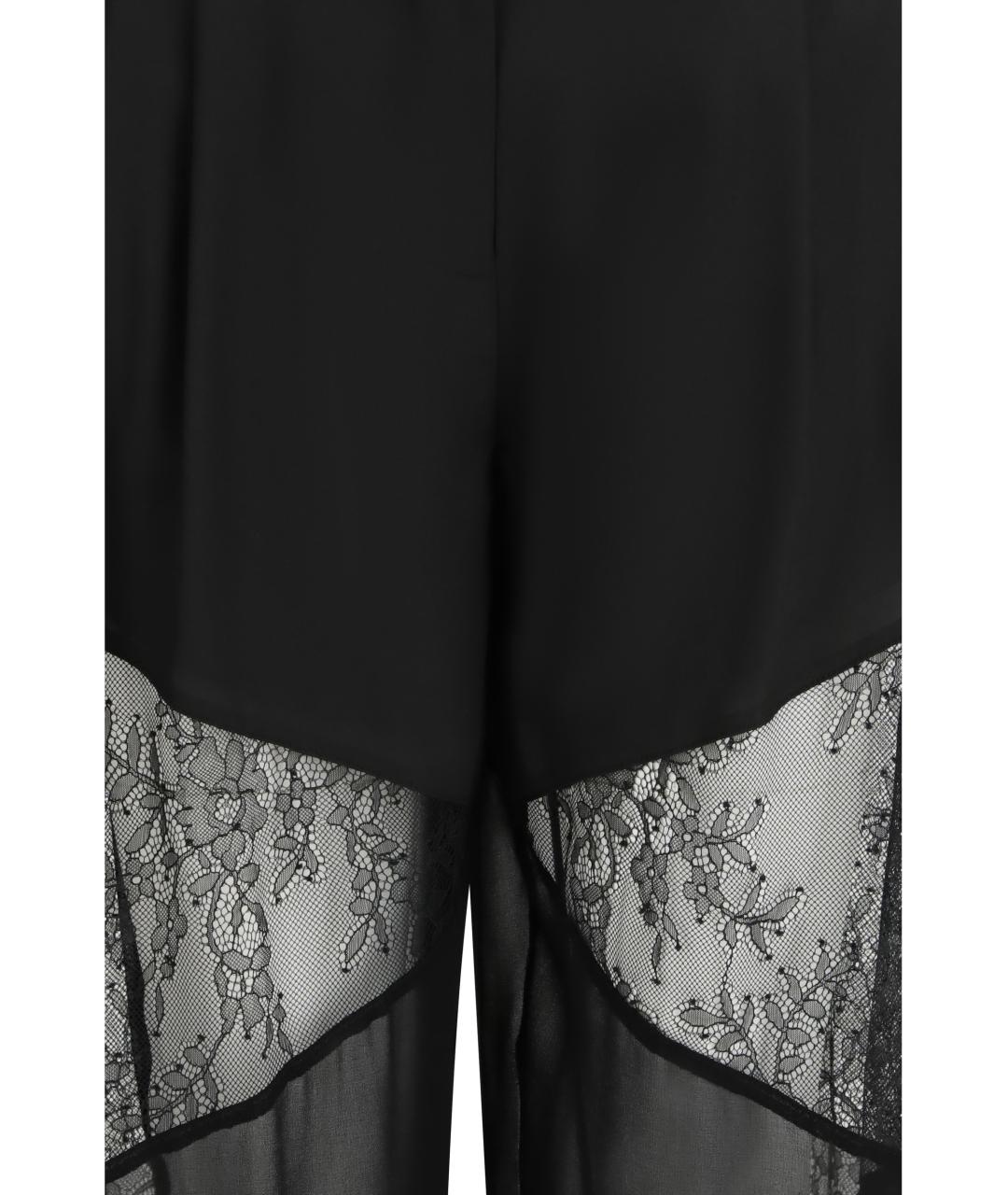 PINKO Черные полиэстеровые прямые брюки, фото 3