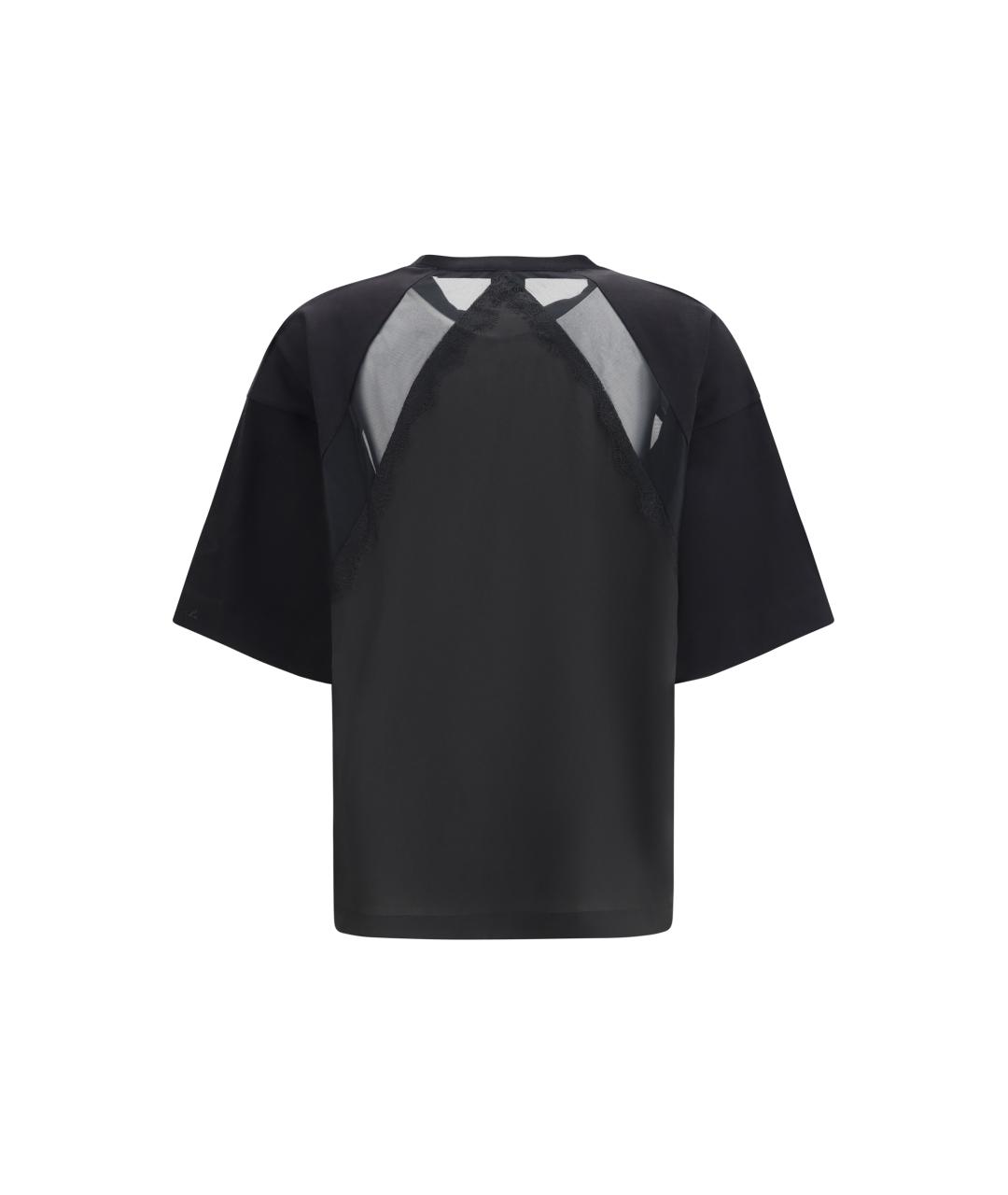 PINKO Черная хлопковая футболка, фото 2